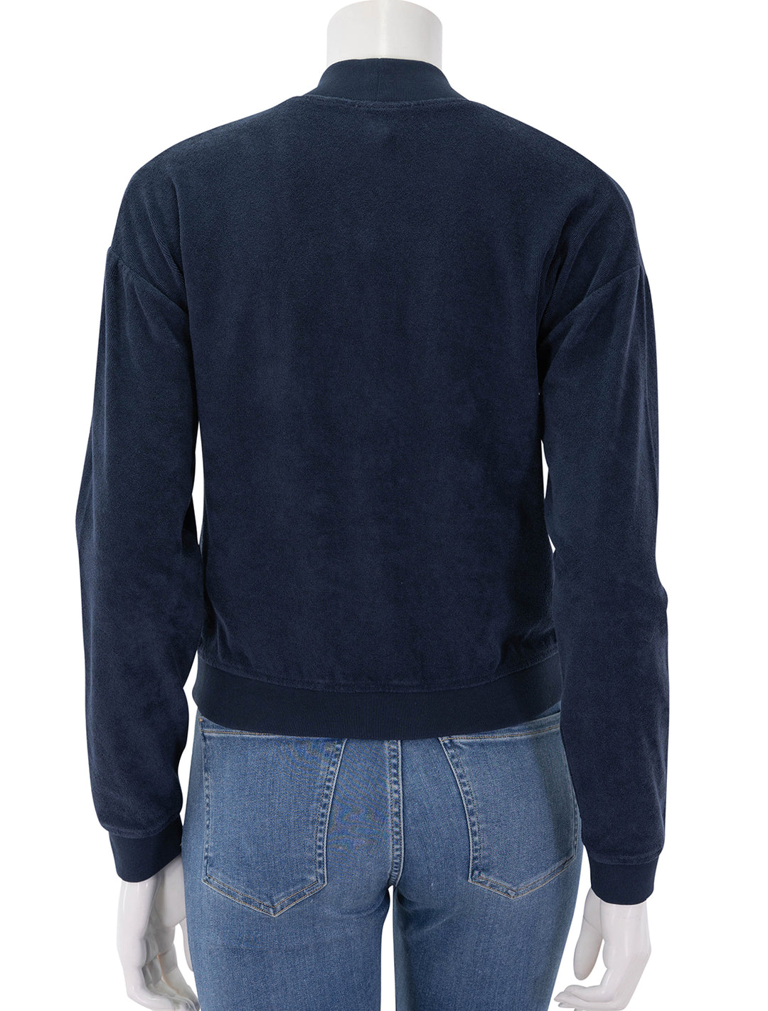 the terry bay cardigan in navy