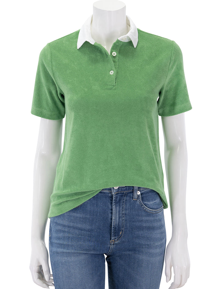 the terry polo in avocado