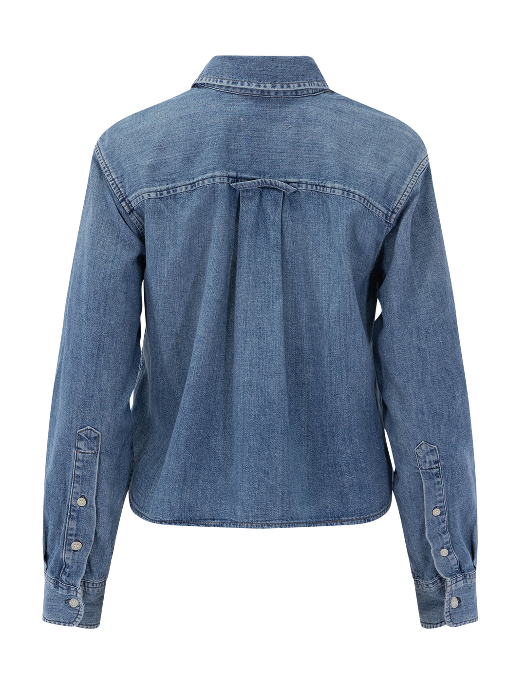 baby shay cropped shirt in carolina blue