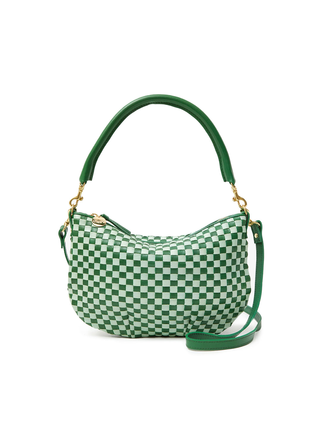 petit moyen messenger in fern and mist woven checker