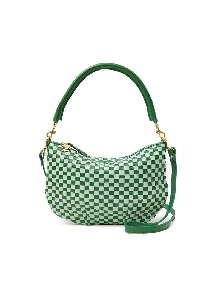 petit moyen messenger in fern and mist woven checker