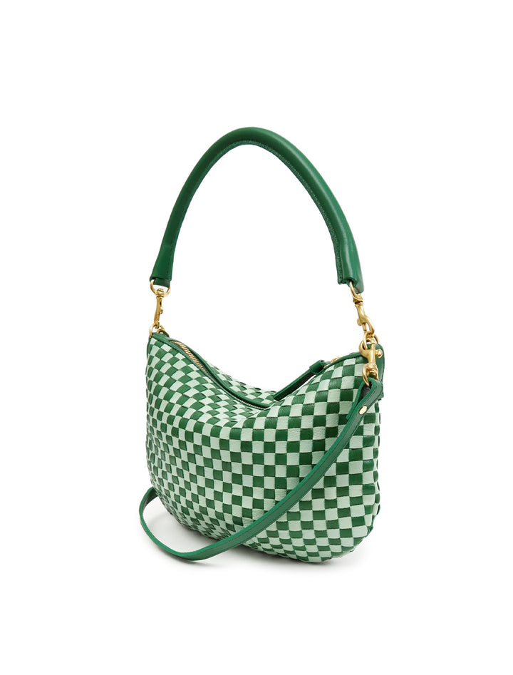 petit moyen messenger in fern and mist woven checker