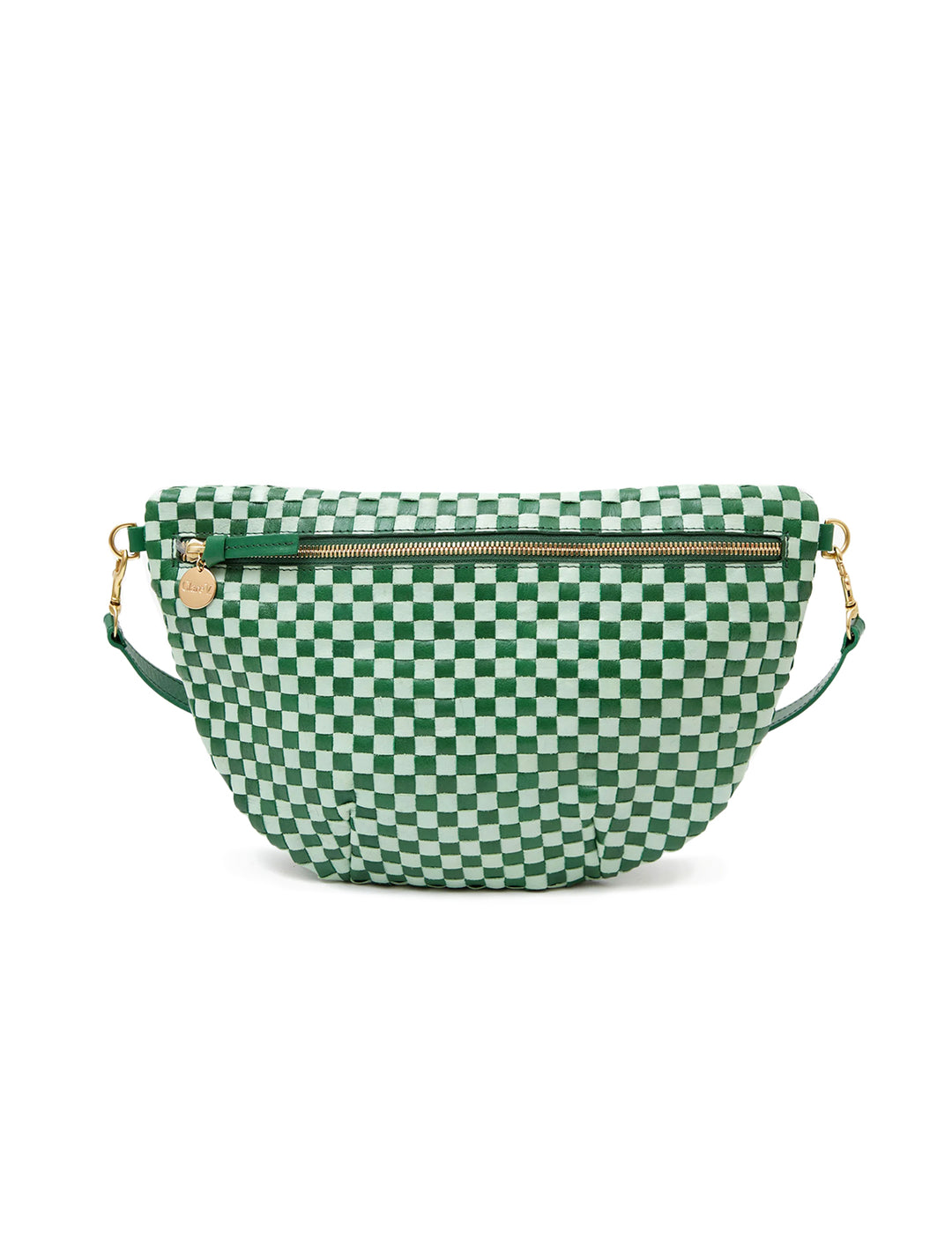 grande fanny in fern and mist woven checker