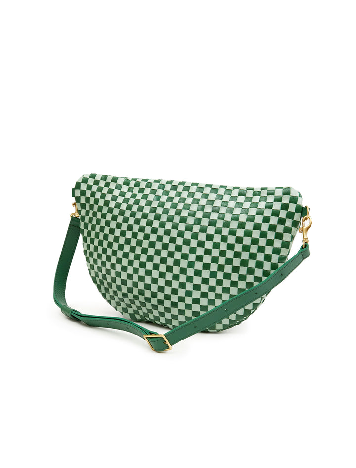 grande fanny in fern and mist woven checker