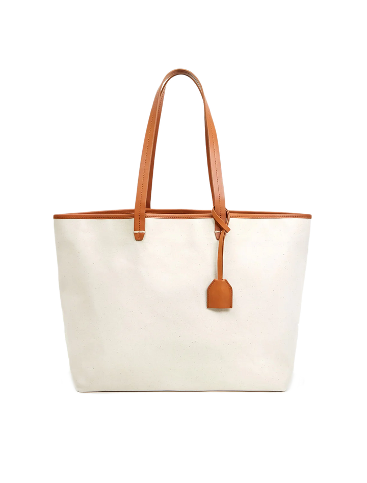 volie tote in natural canvas