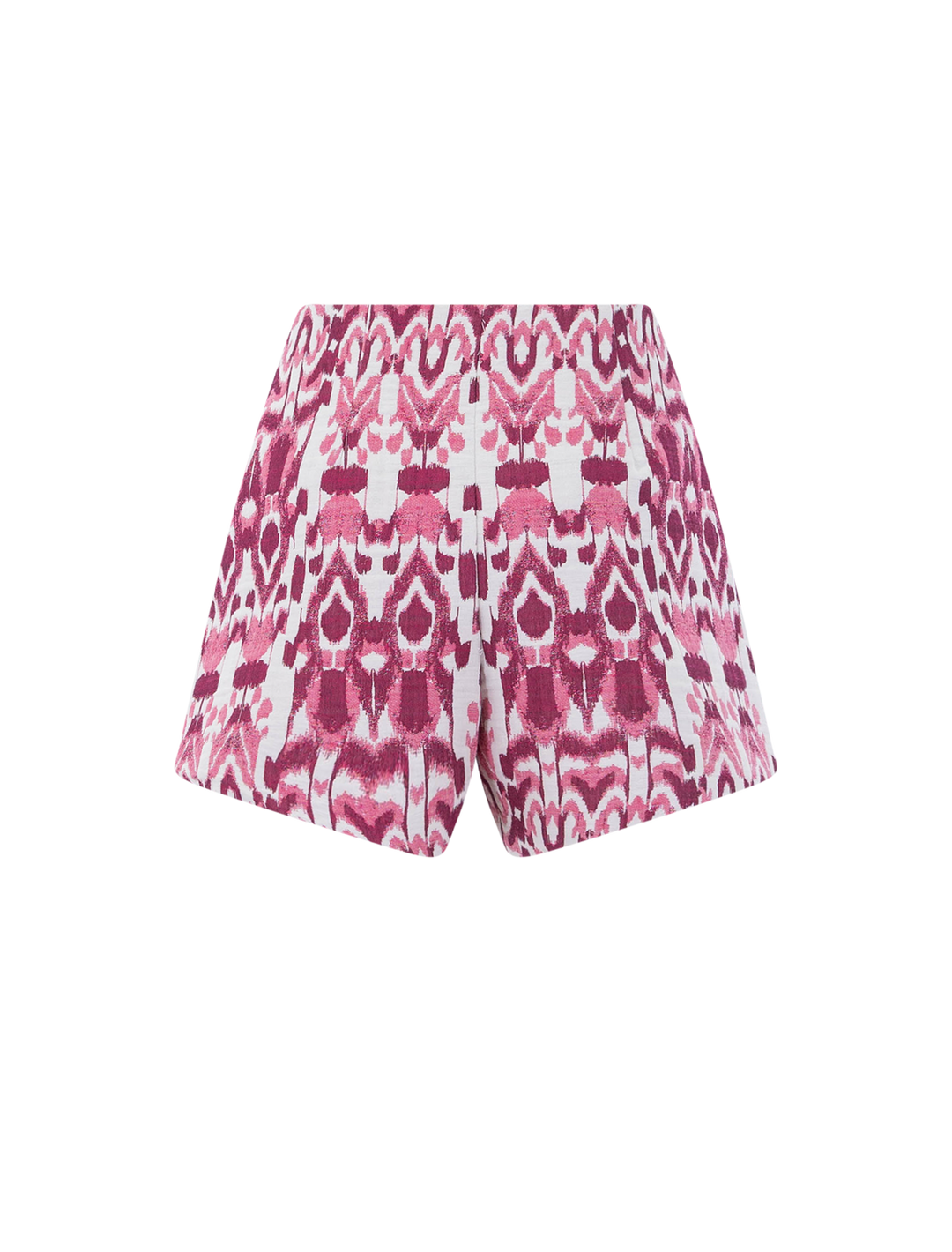tap short in raspberry jacquard