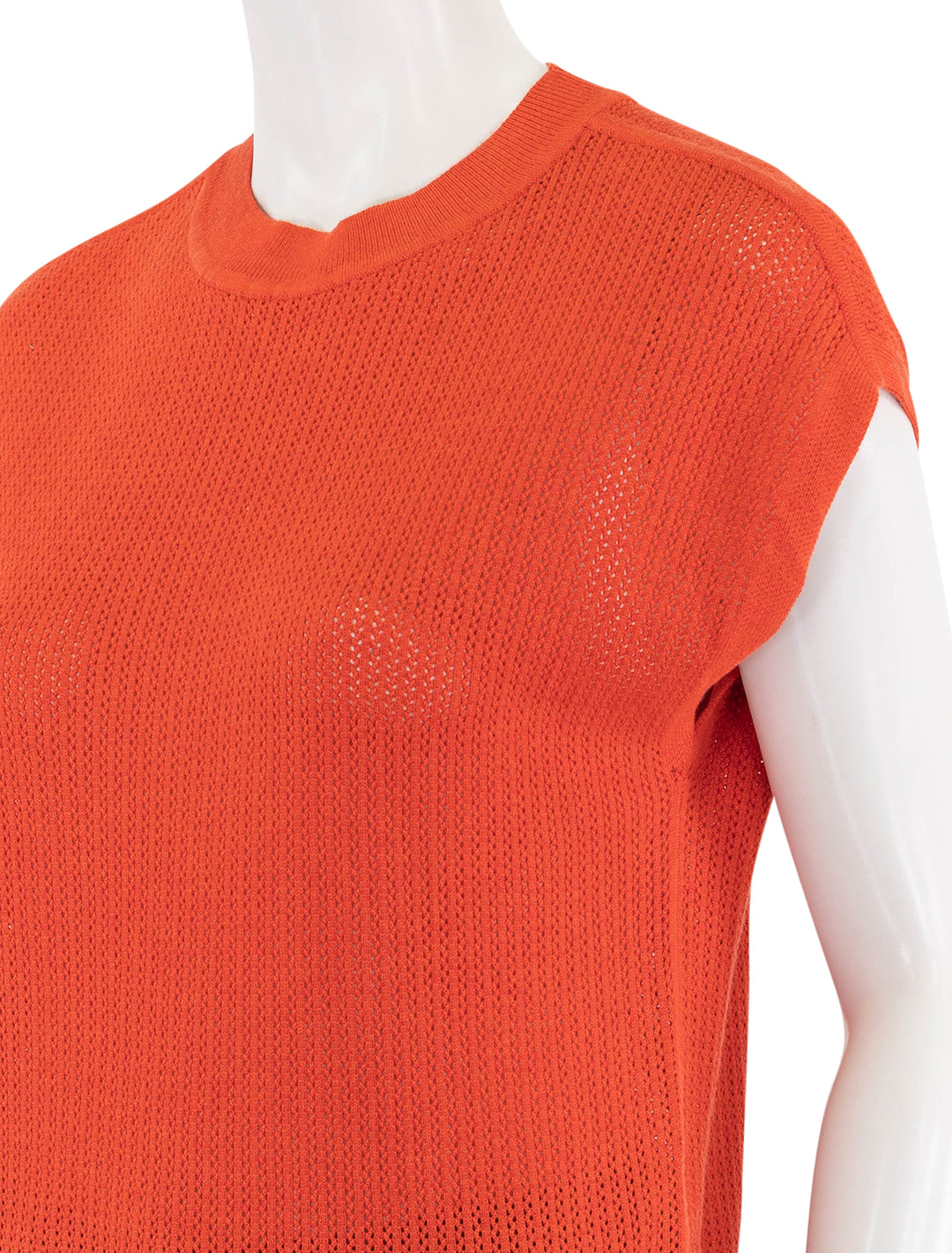 short sleeve crewneck sweater in begonia