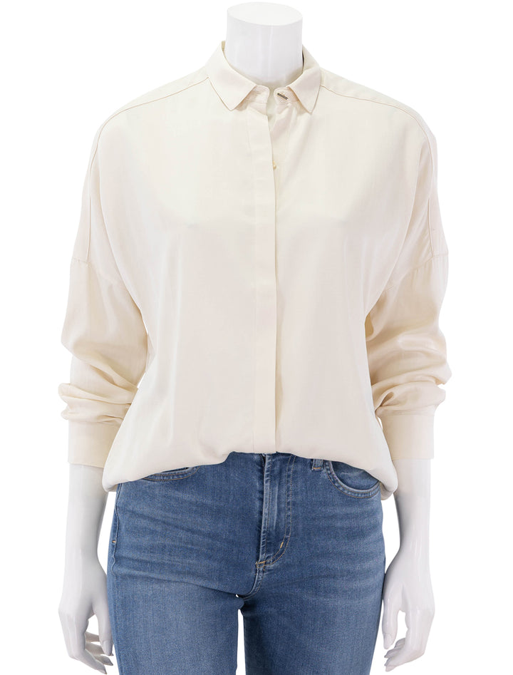 lady d blouse in fleur de sel