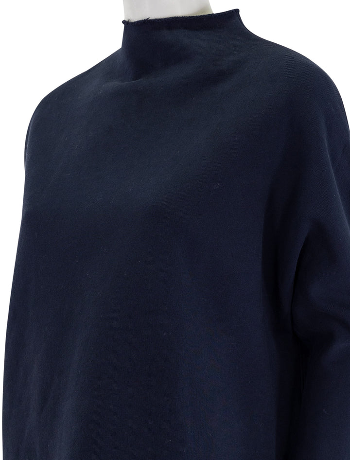 effie long sleeve funnel neck capelet in british royal navy