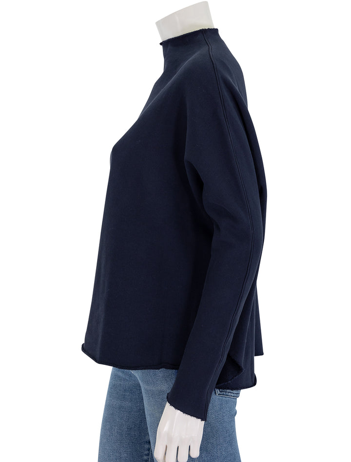 effie long sleeve funnel neck capelet in british royal navy