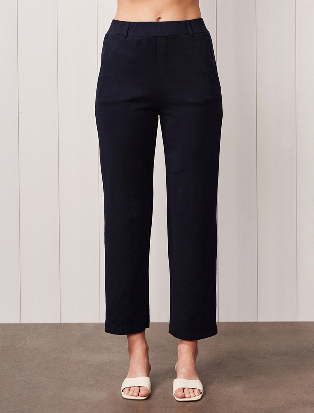 ponte cigarette pant in new navy