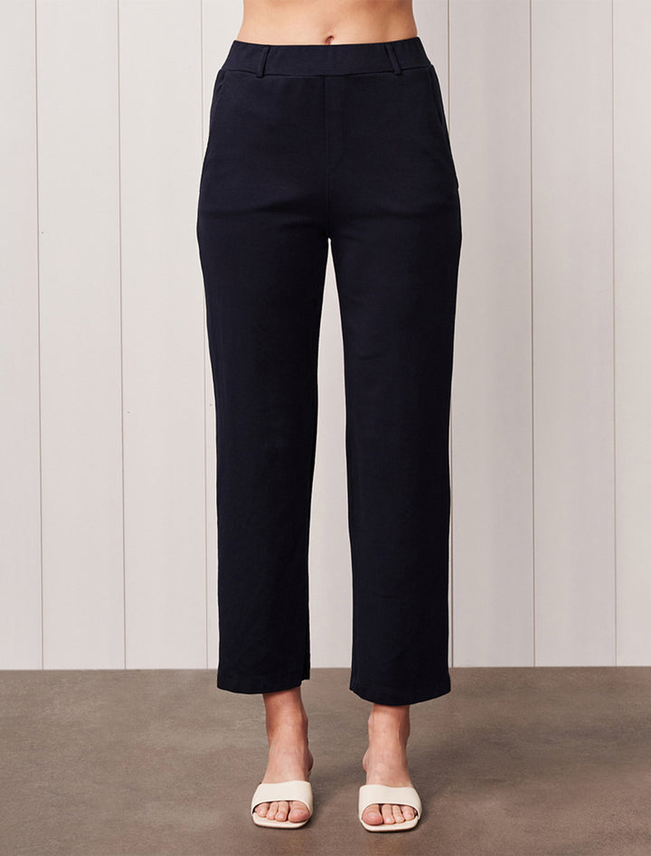 ponte cigarette pant in new navy