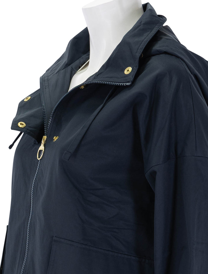 cecile showerproof jacket in dark navy