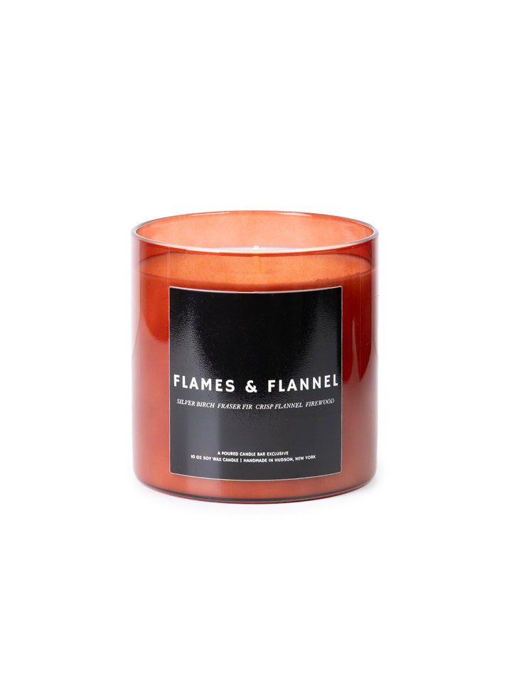 flames & flannel candle