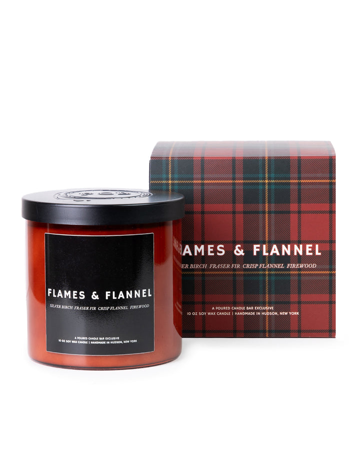 flames & flannel candle