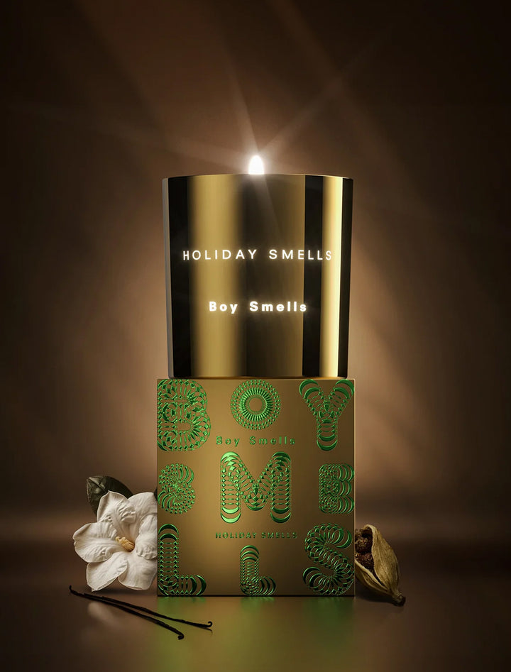 holiday smells candle