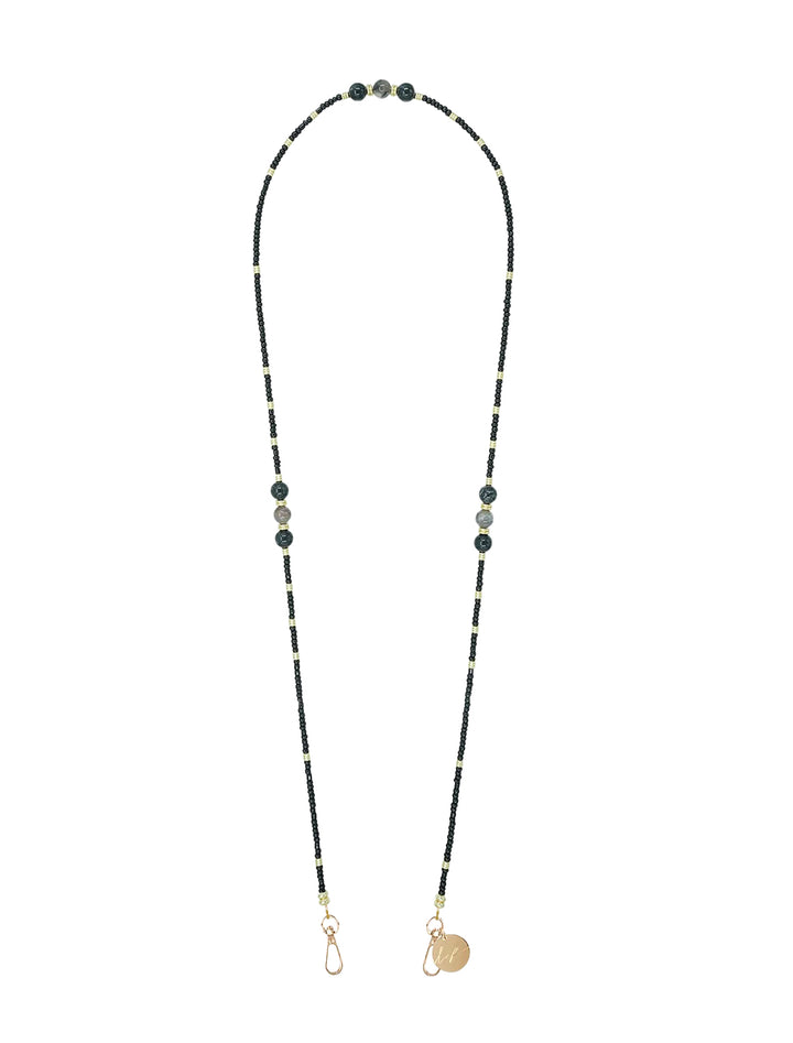 iris perles noires strap