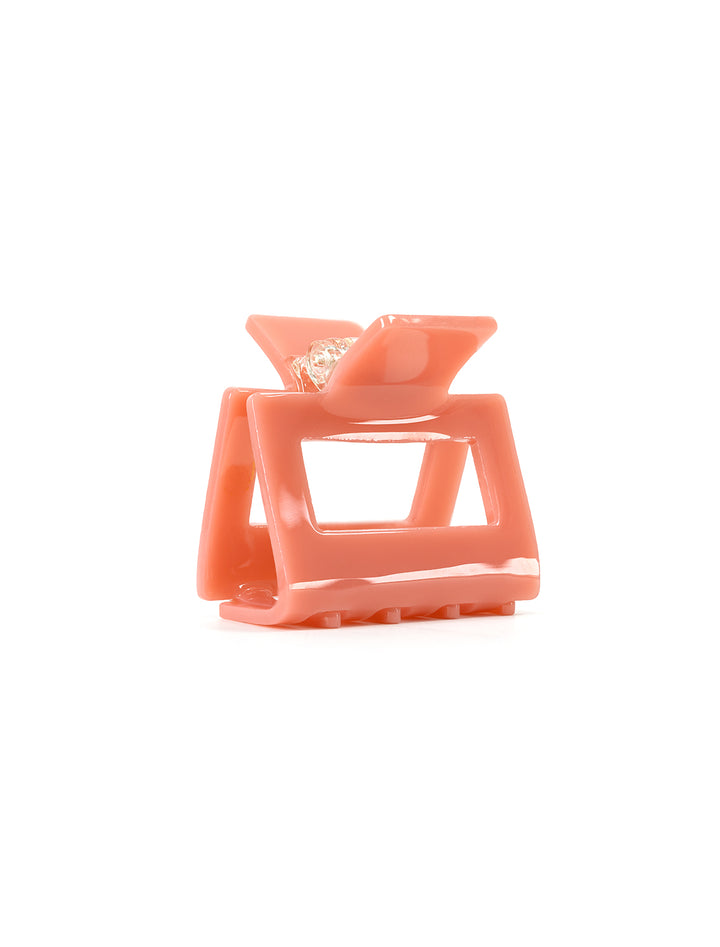 eco kylie hair clip in coral pink