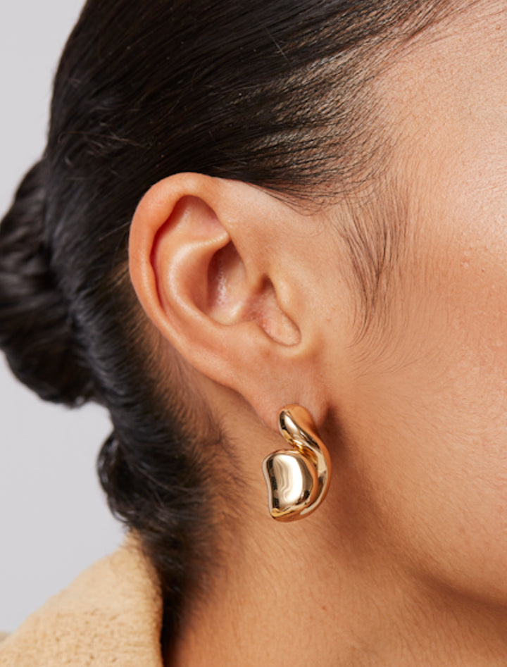 estelle earrings in gold