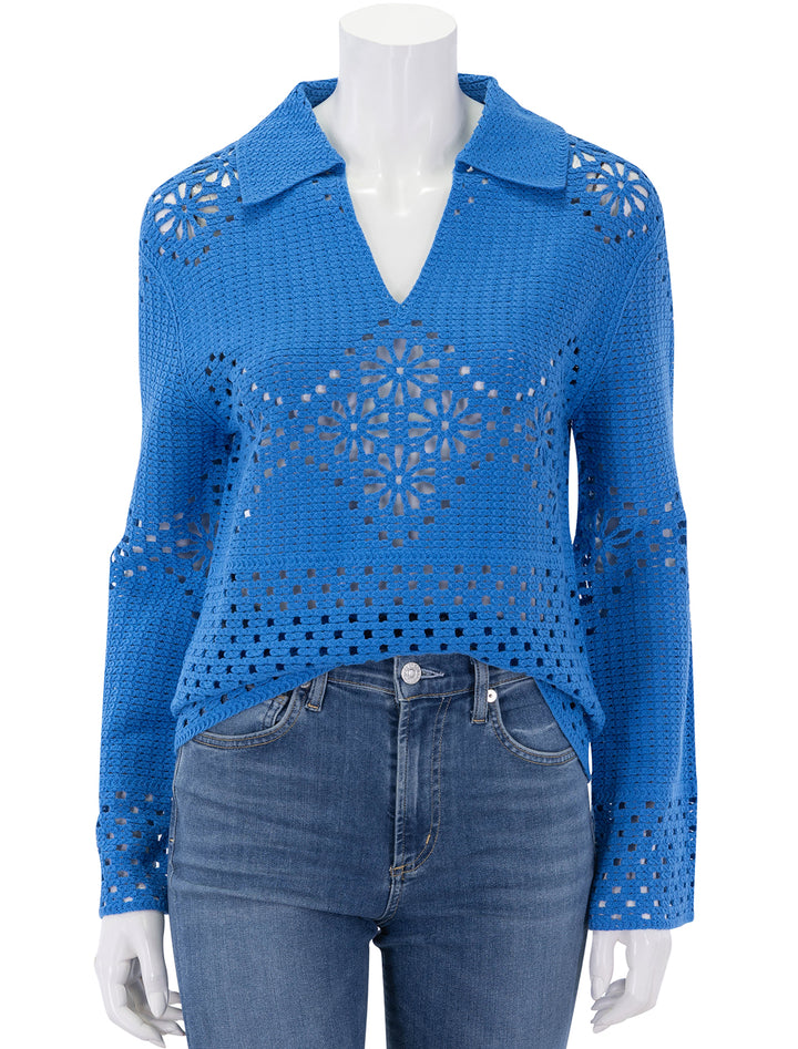louiza top in french blue