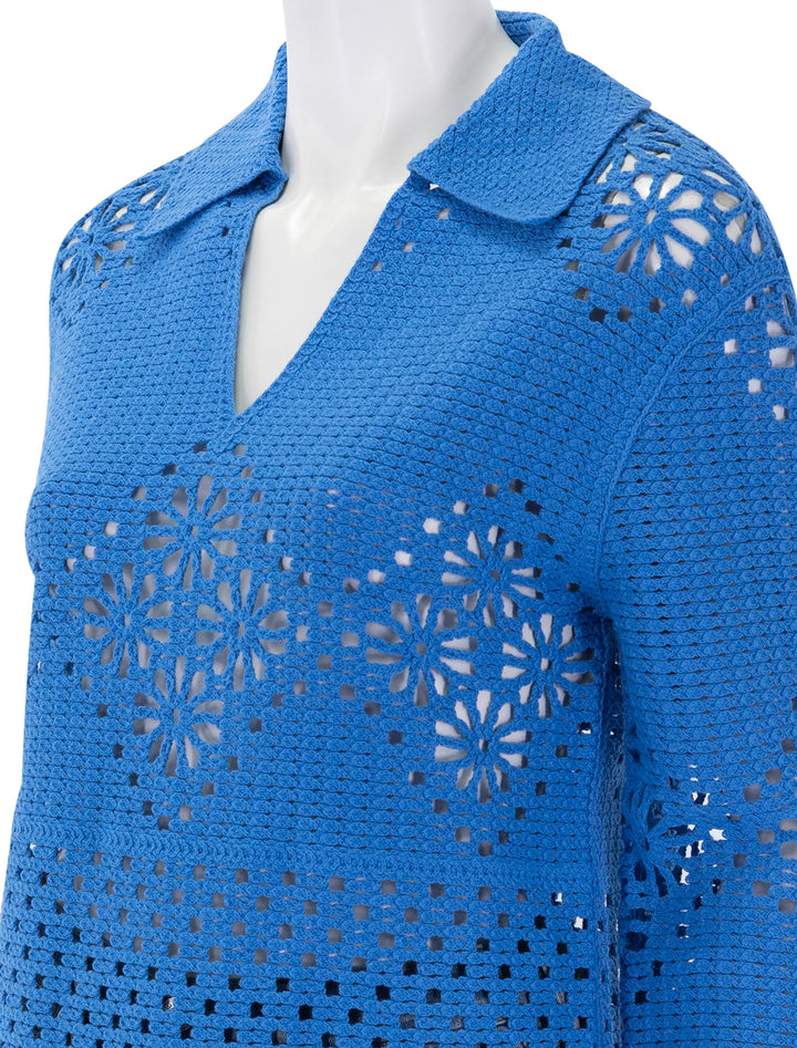 louiza top in french blue