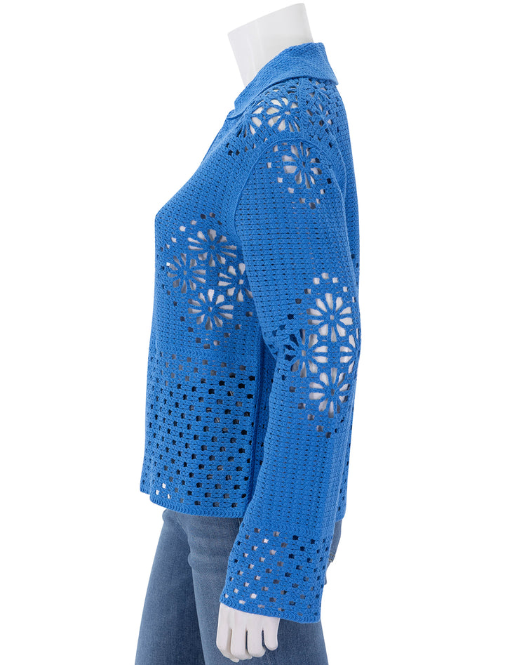 louiza top in french blue