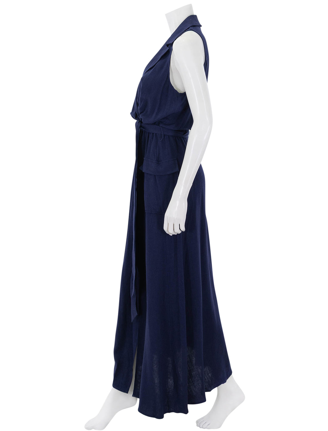 mayer military maxi dress in midnight