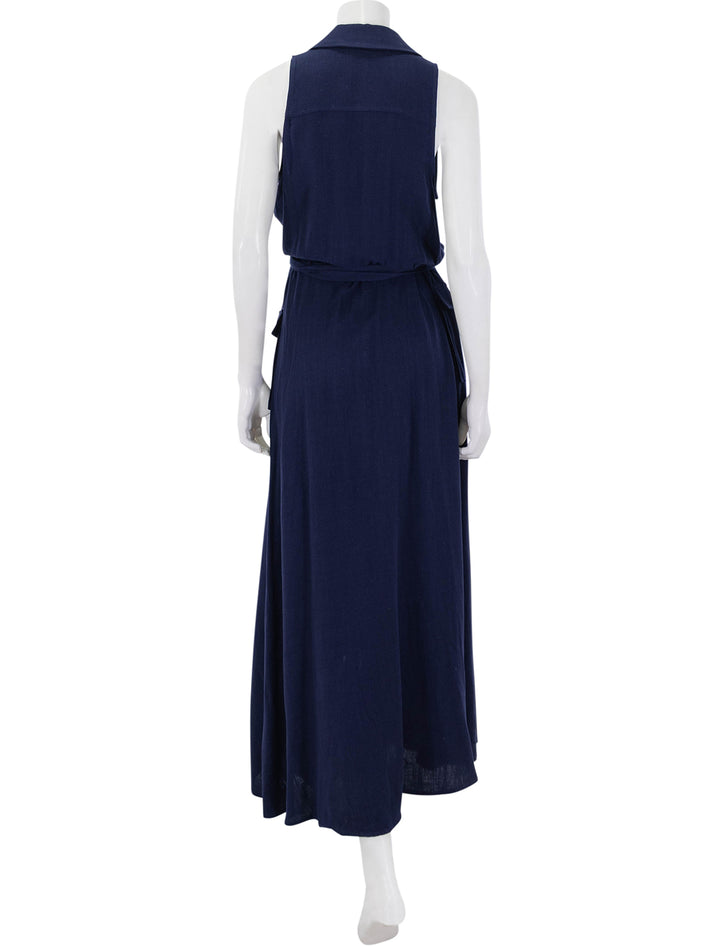 mayer military maxi dress in midnight