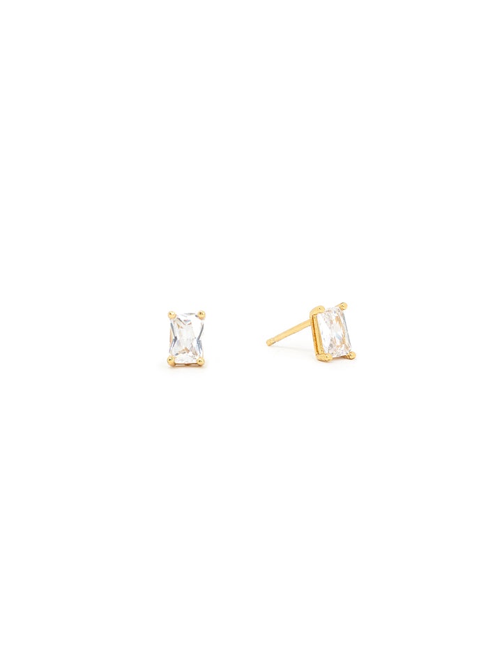 bagette cz studs