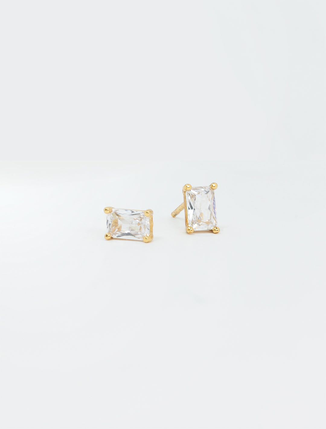 bagette cz studs