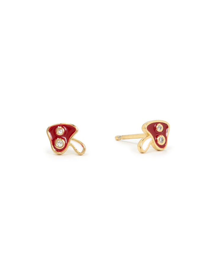 enamel mushroom studs