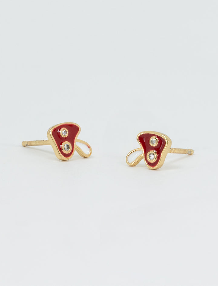 enamel mushroom studs