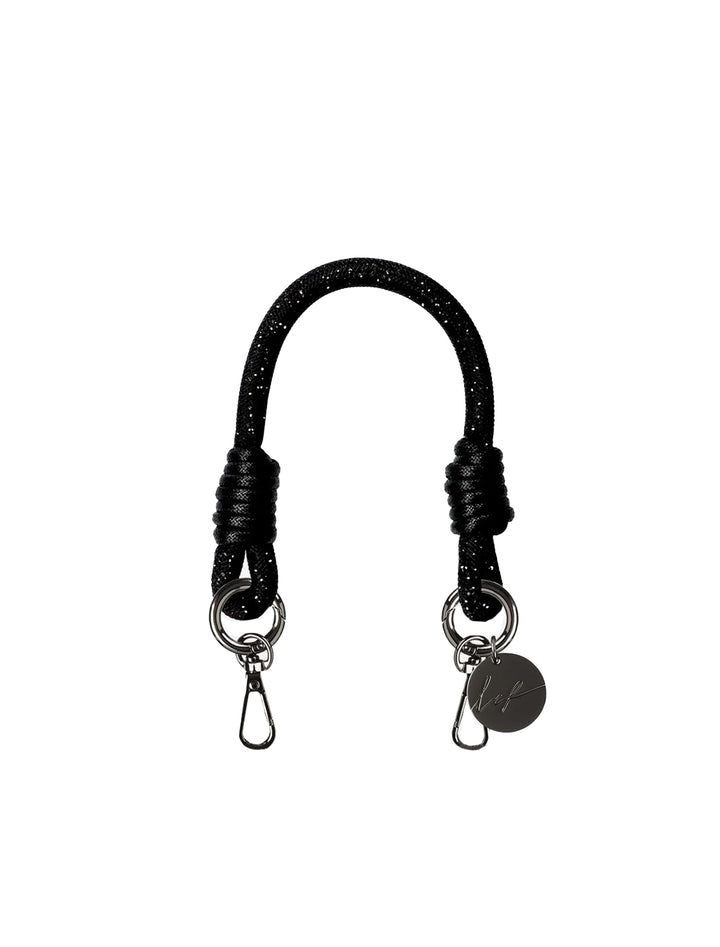 evan black short cord strap