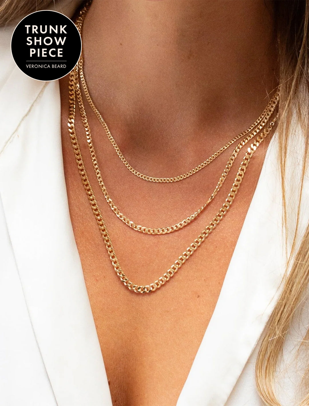 cuban link trio necklace in gold (2)