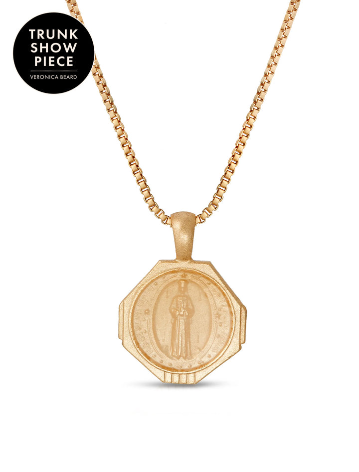 sofia pendant necklace in golden nude