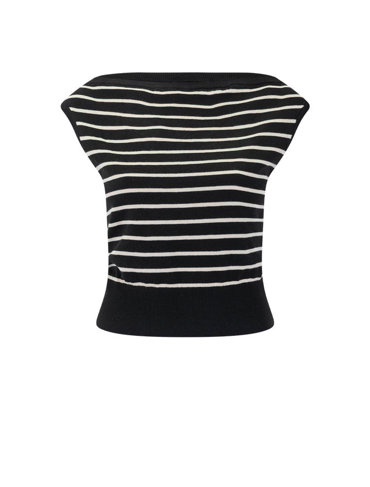 sarita sweater in black and white