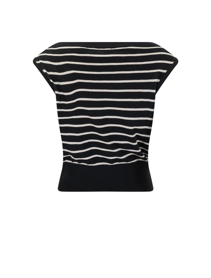 sarita sweater in black and white