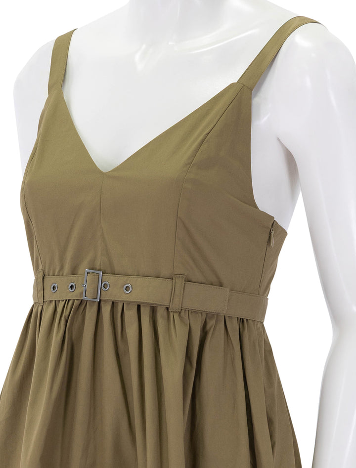 juno dress in gothic olive