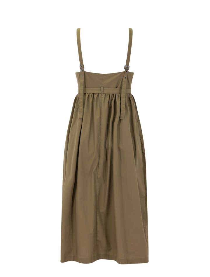 juno dress in gothic olive