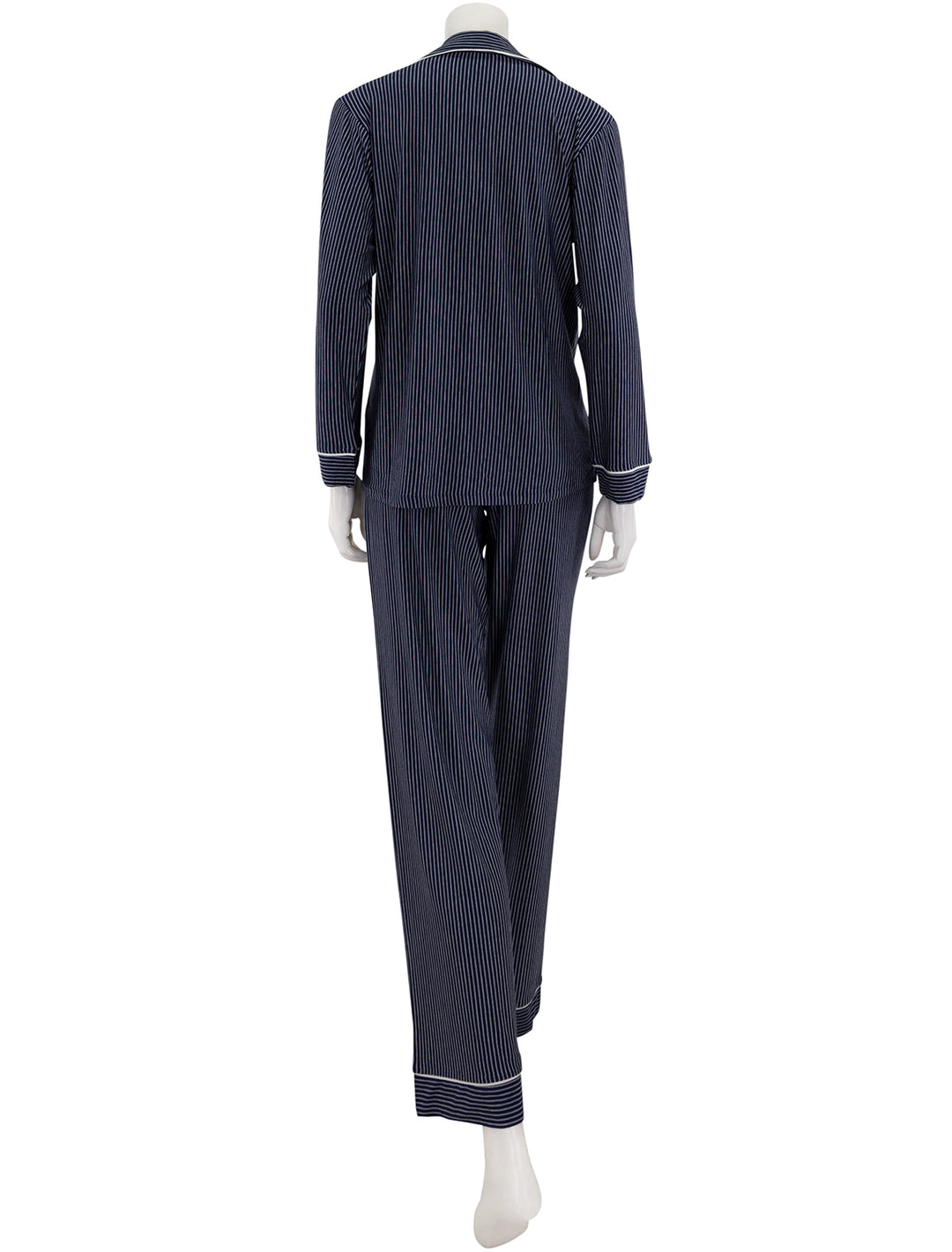 gisele pajama set in navy and white stripe