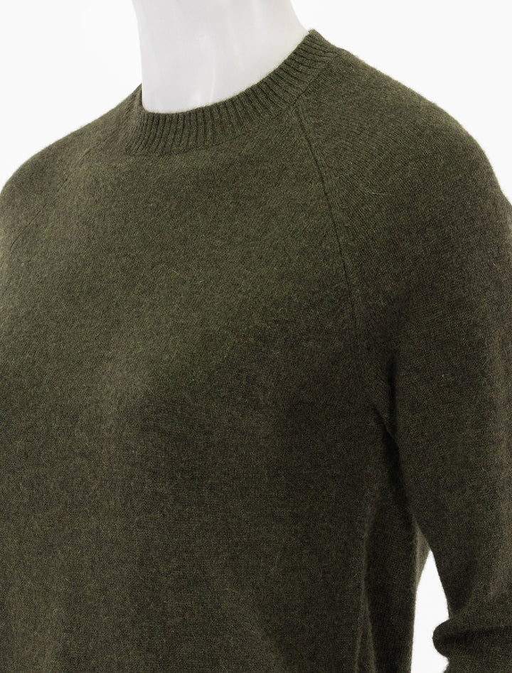 cashmere shrunken crew in army