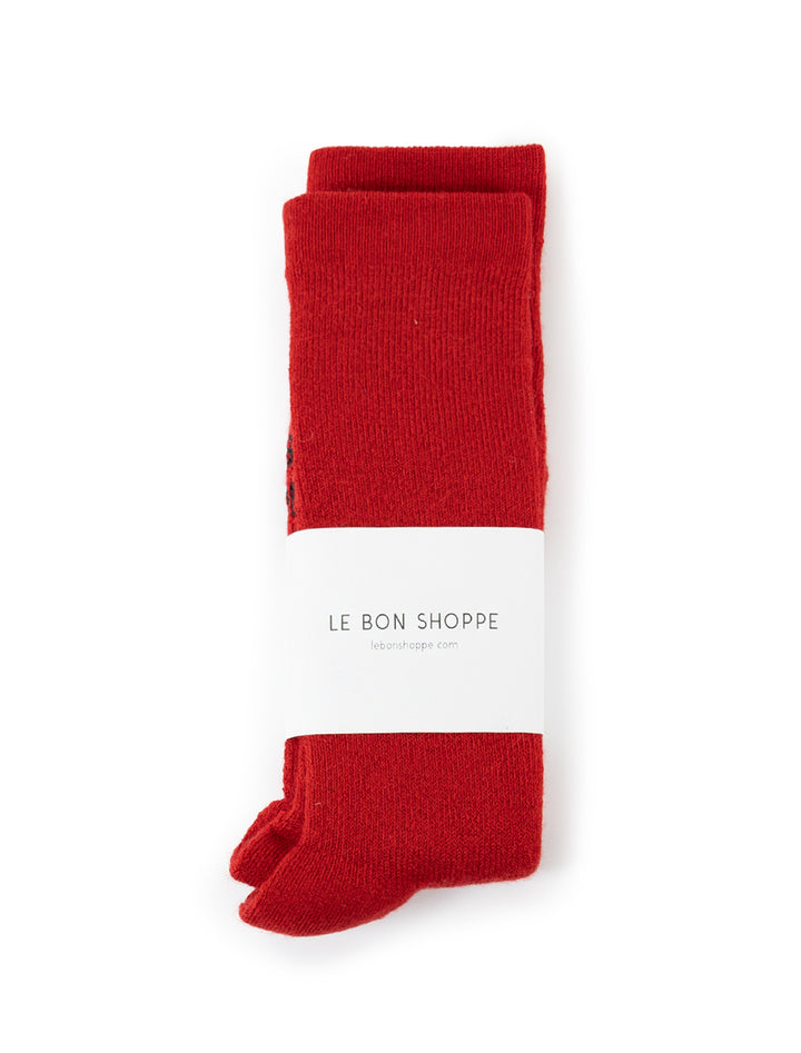 camper socks in red