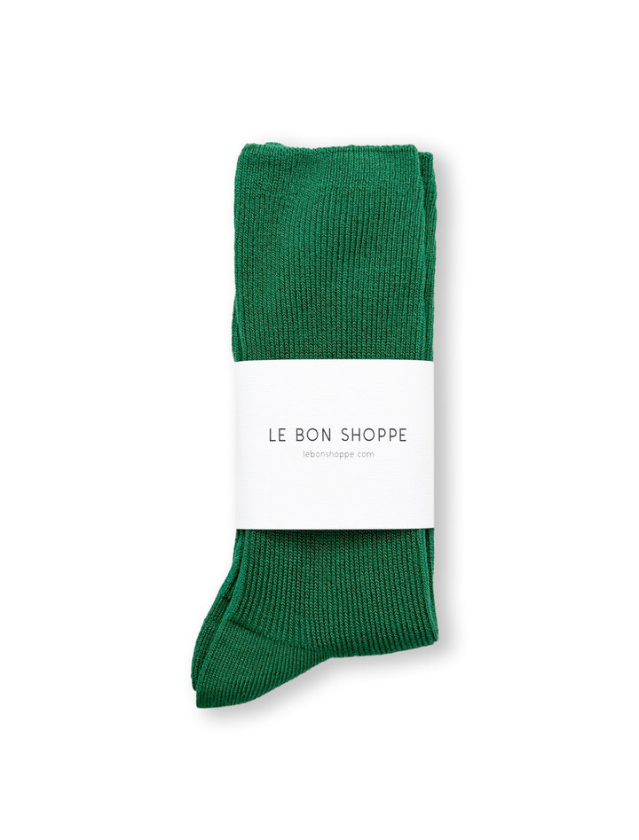 trouser socks in deep green