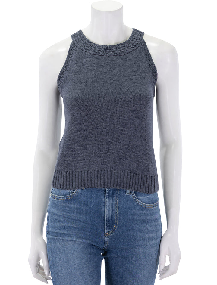 talula sweater tank in ink