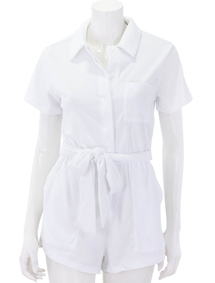 taryn terry romper in white