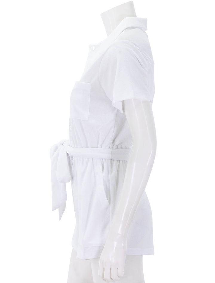 taryn terry romper in white
