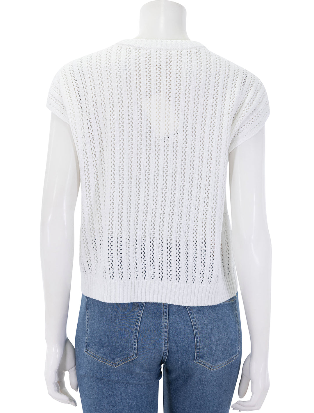 anderson crochet top in white