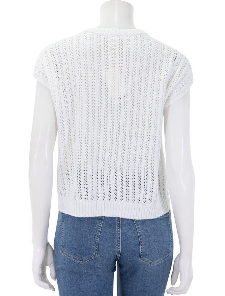 anderson crochet top in white