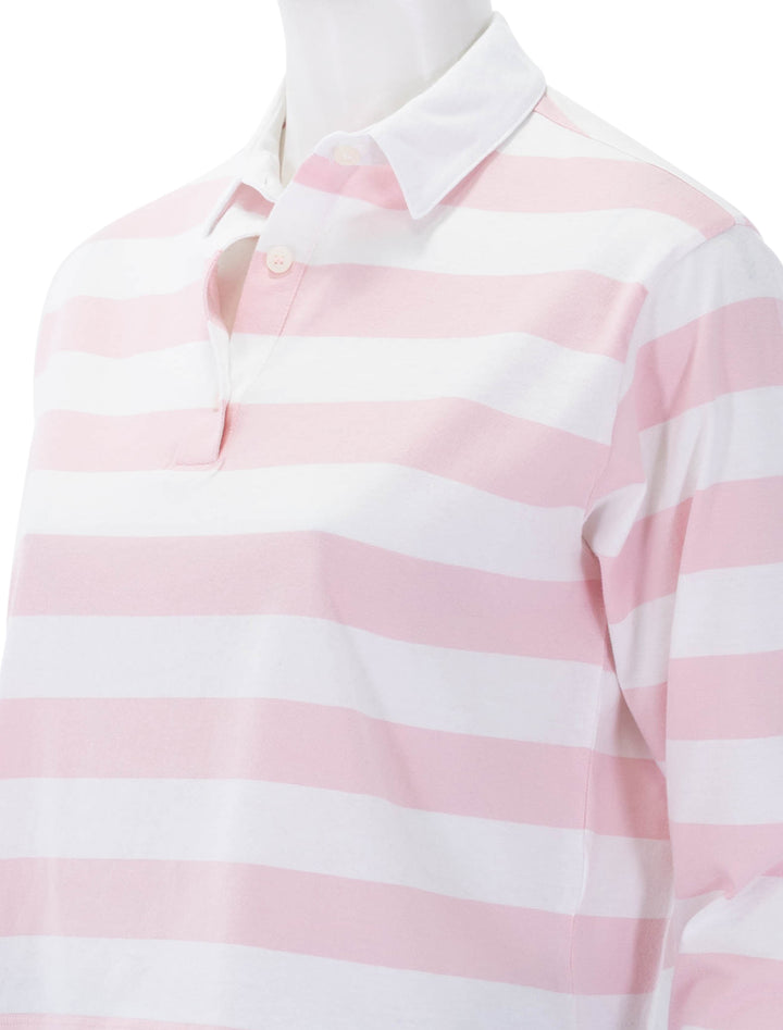 the lexie in pink and white stripe