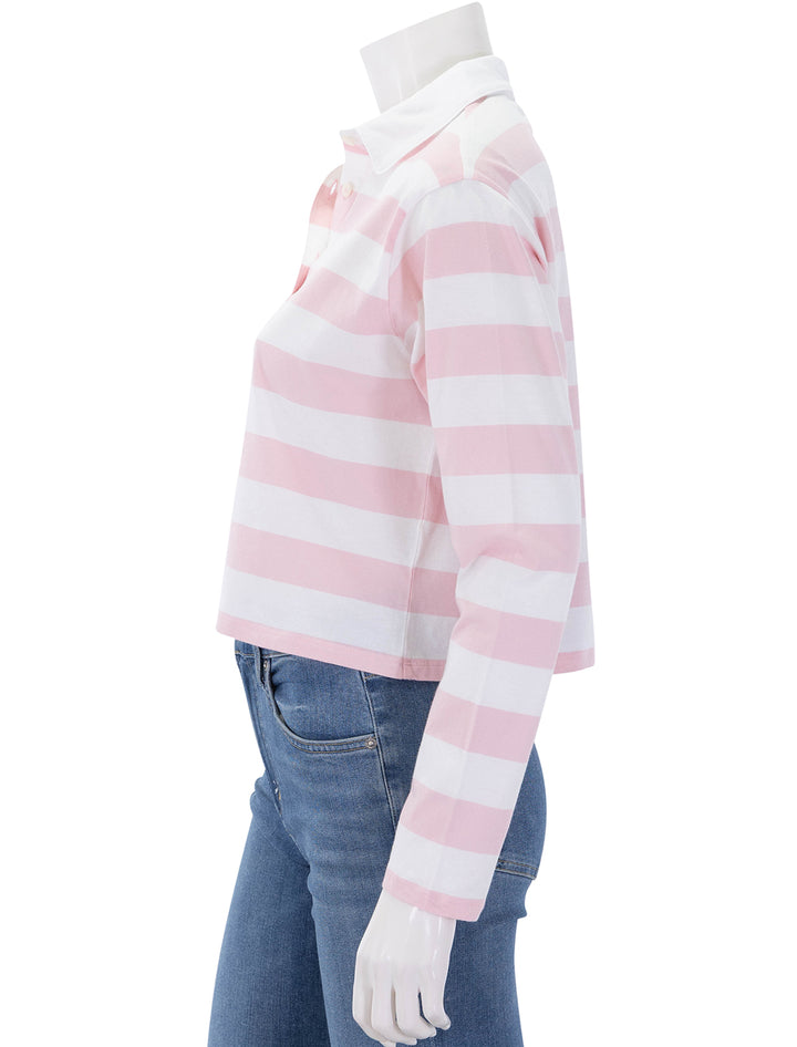the lexie in pink and white stripe